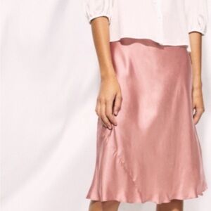 Aritzia Wilfred Estelle Skirt in Wild Pink